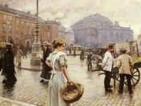 Fischer, Paul - A View Of Kongens Nytorv, Copenhagen